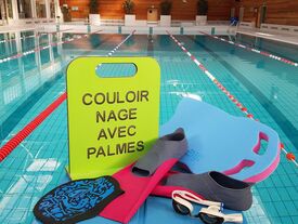 Le couloir réservé aux palmes