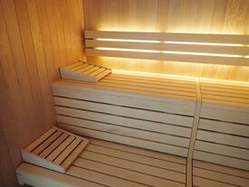 Un espace confortable, bois en Hemlock